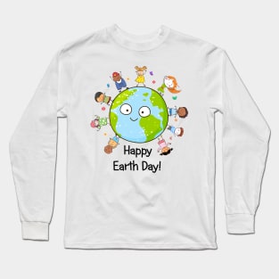 Happy Earth Day Children Around The Planet 2019 Long Sleeve T-Shirt